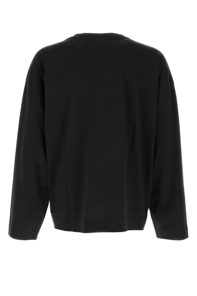 Dries Van Noten Men White Cotton Hegland Oversize T-shirt In Black
