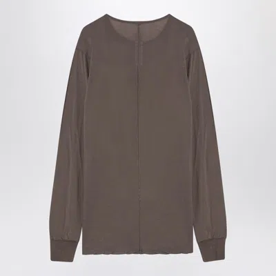 Drkshdw Dust-coloured T-shirt In Cotton Men In Brown