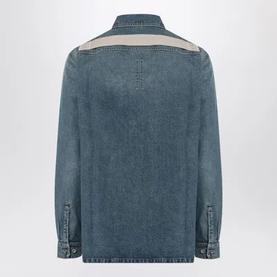 Drkshdw Shirt Blue Washed Effect In Denim Men In Blue
