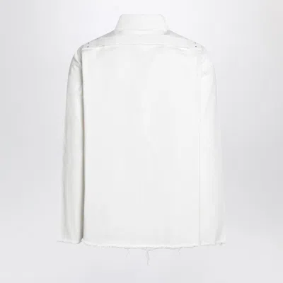 Drkshdw Shirt White In Cotton With Print Men In White