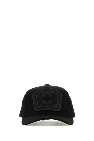 Dsquared2 Dsquared Men Black Cotton Baseball Cap