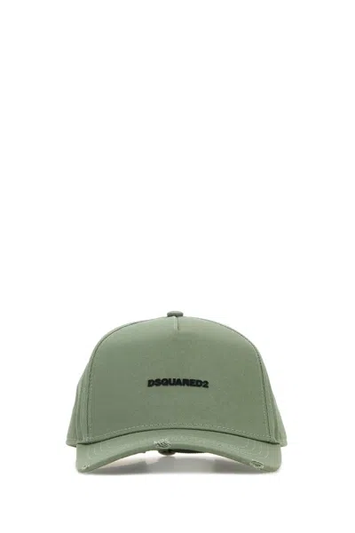 Dsquared2 Dsquared Green Cotton Baseball Cap In Green