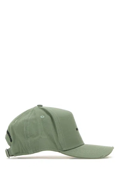 Dsquared2 Dsquared Green Cotton Baseball Cap In Green