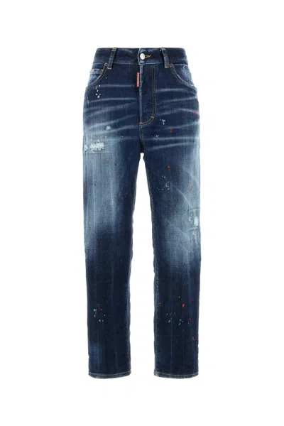 Dsquared2 Dsquared Women Stretch Denim Boston Jeans In Blue
