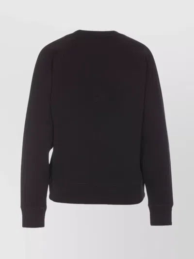 Zadig & Voltaire Logo-embroidered Organic-cotton Sweatshirt In Black