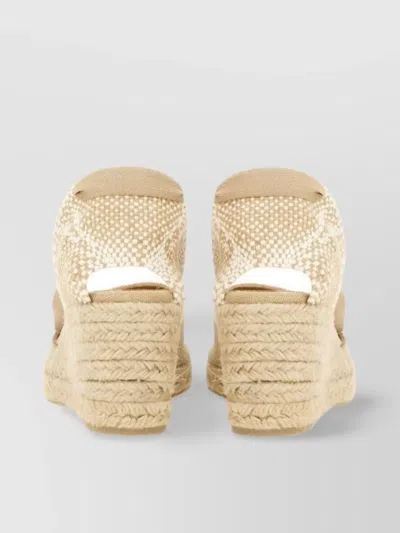 Castaã±er Woven Wedge Espadrilles Closed Back