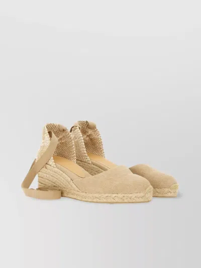 Castaã±er Woven Wedge Espadrilles Closed Back