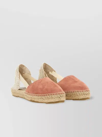 Manebi Two-tone Round Toe Espadrilles With Open Back