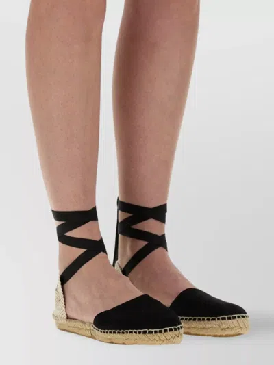 Manebi Flat Espadrilles Ankle Wrap