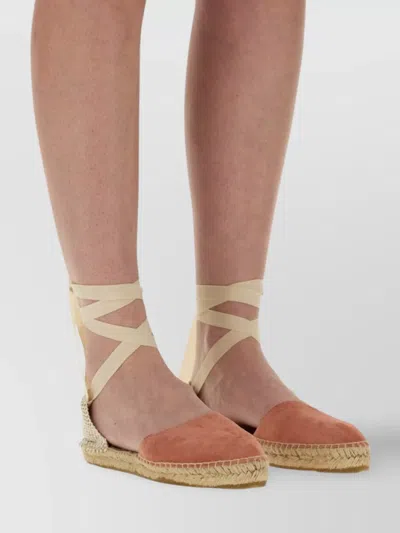 Manebi Two-tone Round Toe Espadrilles With Open Back