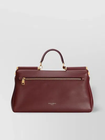 Dolce & Gabbana Sicily Leather Shoulder Bag