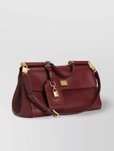 Dolce & Gabbana Sicily Leather Shoulder Bag