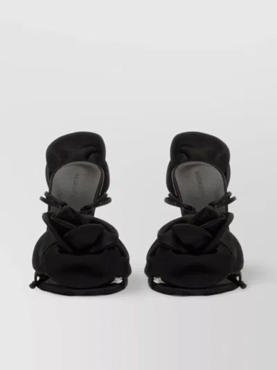 Magda Butrym Embellished Floral Sandal Stiletto Heel In Black