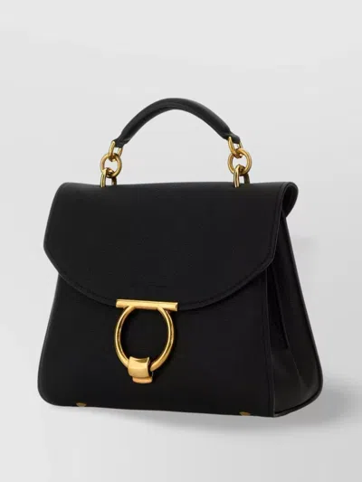 Ferragamo Margot Calfskin Cross-body Bag With Top Handle