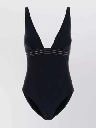 Eres Women Black Stretch Nylon Sillage Swimsuit In Black