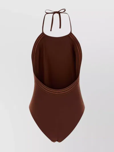 Eres Women Brown Stretch Nylon Numero Swimsuit In Brown