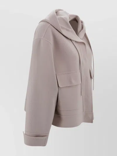 Weekend Max Mara Blazer Hooded Front Pockets In Multi