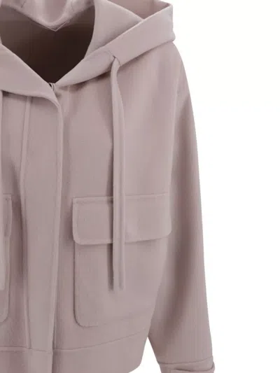 Weekend Max Mara Blazer Hooded Front Pockets In Multi