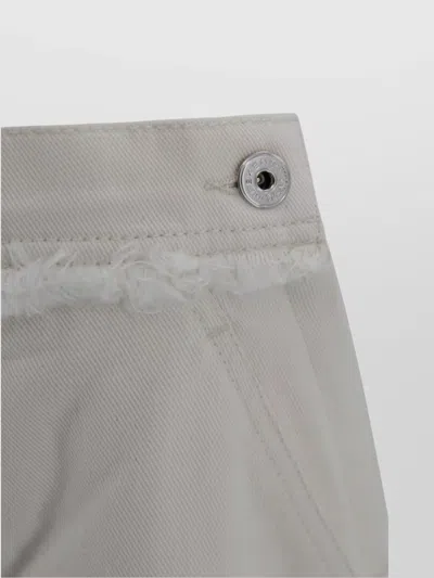 Weekend Max Mara A-line Silhouette Skirt Frayed Hem In Neutral