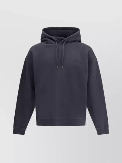 Dsquared2 Hoodie With Adjustable Drawstring Hood In Blue
