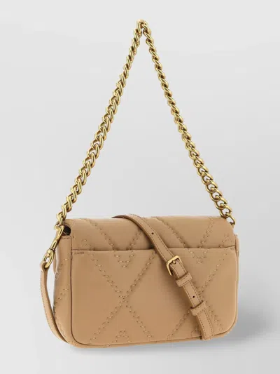 Marc Jacobs Quilted Leather Shoulder Bag With Adjustable Chain Strap