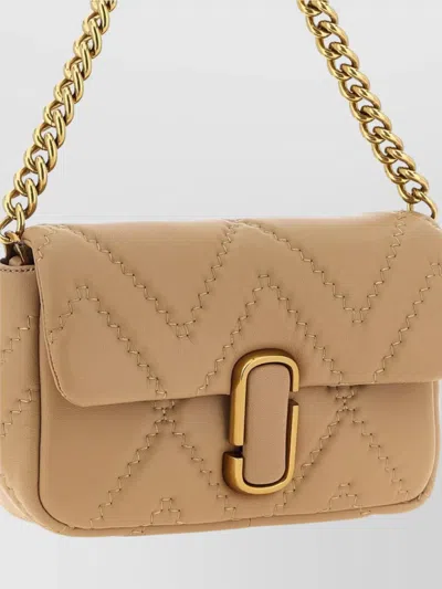 Marc Jacobs Quilted Leather Shoulder Bag With Adjustable Chain Strap