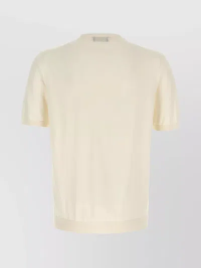 Roberto Collina Crew Neck Knitted T-shirt In White