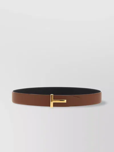 Tom Ford Logo Buckle Reversible Belt