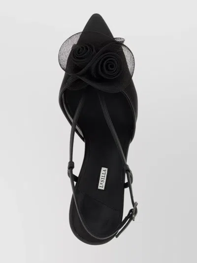 Le Silla 'nemesi' Sandals With Floral Mesh Detailing