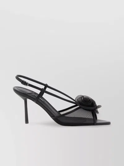 Le Silla 'nemesi' Sandals With Floral Mesh Detailing