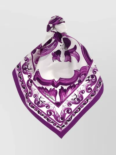 Dolce & Gabbana Ornate Pattern Square Scarf