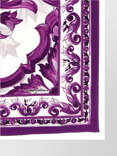 Dolce & Gabbana Ornate Pattern Square Scarf