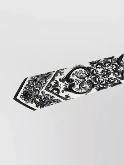 Dolce & Gabbana Maiolica Print Tie In Black