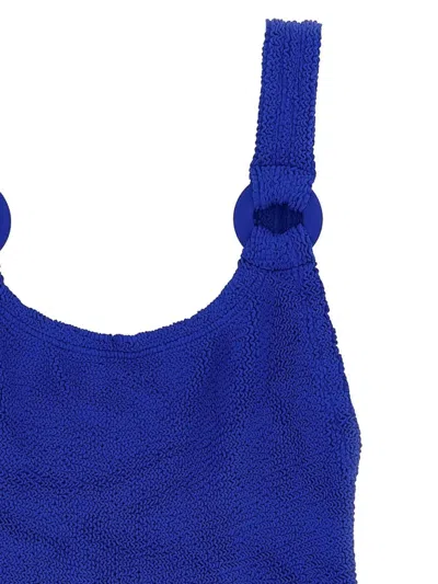 Hunza G Domino Swim One-piece Swimsuit In Blue