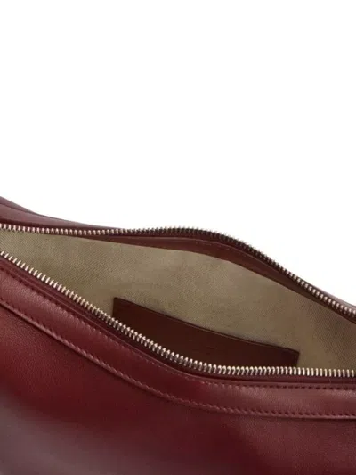 Jil Sander Leather Crossbody Bag With Adjustable Shoulder Strap
