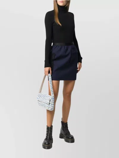 Wolford Ribbed Turtleneck Sweater In Virgin Wool In Black