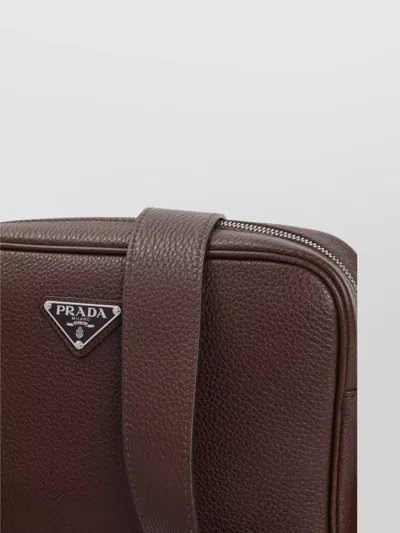 Prada Rectangular Leather Cross Body Bag