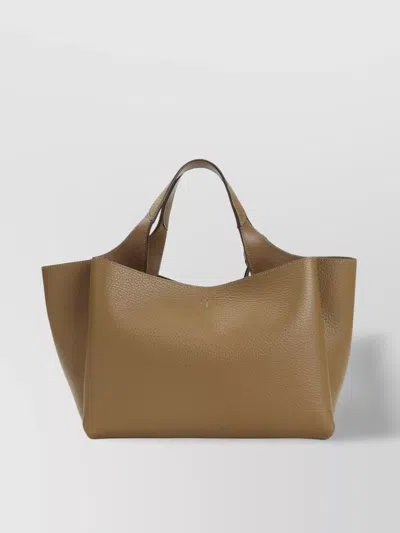 Tod's Apa Grained Leather Shoulder Bag