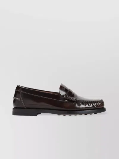 Tod's Penny Strap Leather Loafers
