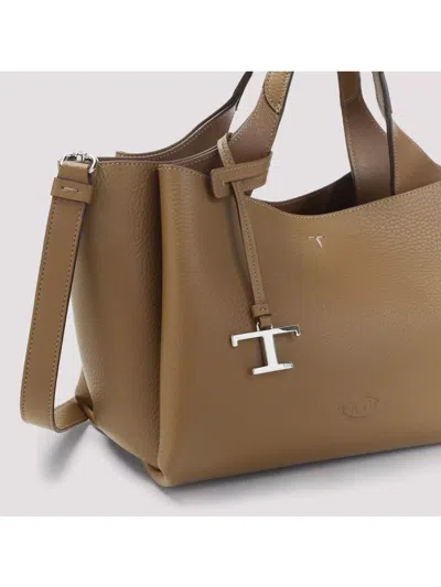 Tod's Apa Grained Leather Shoulder Bag