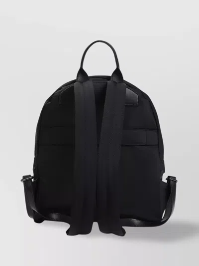 Kiton Nylon Backpack With Signature Stitching