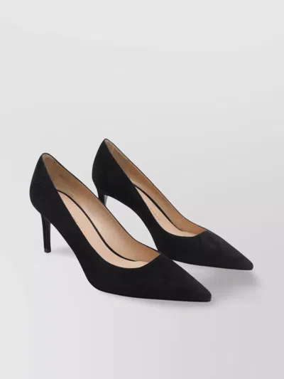 Stuart Weitzman Pointed Toe Stiletto Heel Suede Pumps