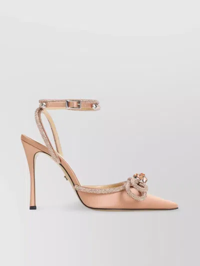 Mach&mach Double Bow Crystal Embellished Pumps