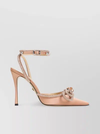 Mach&mach Double Bow Crystal Embellished Pumps