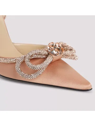 Mach&mach Double Bow Crystal Embellished Pumps