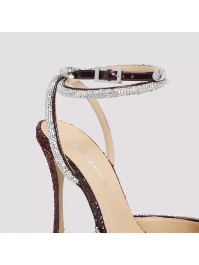 Mach&mach Double Bow Crystal Stiletto Pumps