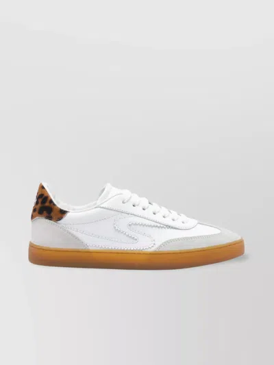 Stuart Weitzman Animal Print Low Top Sneakers