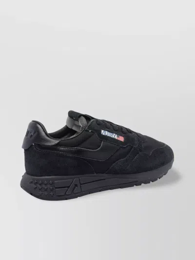 Autry Round Toe Suede Low Top Sneakers