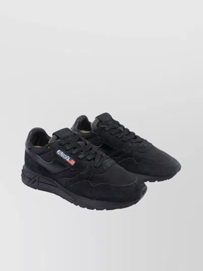 Autry Round Toe Suede Low Top Sneakers