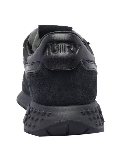 Autry Round Toe Suede Low Top Sneakers